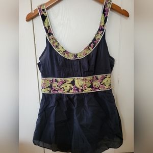 NWT Free People Blue Fashion Navy Tank Top Sz 6